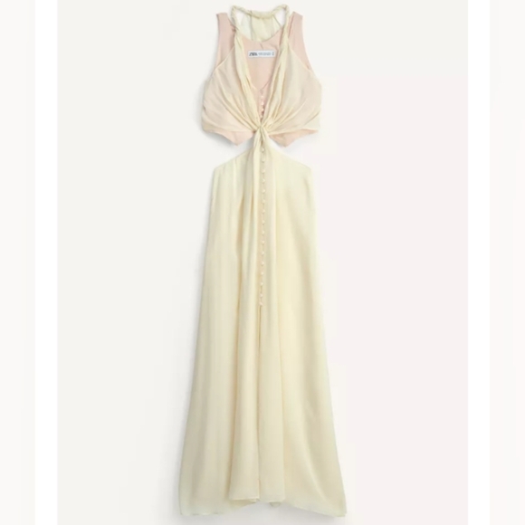 Zara Limited Edition Contrasting Dress - Picture 5 of 8